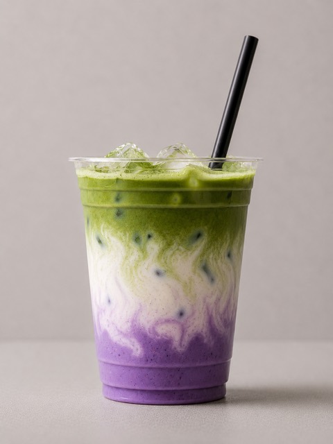 Ube Matcha Latte